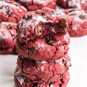 Red Velvet Potato Chip Cookie