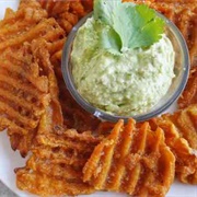 Guacamole Waffle Fries