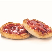 Toasted Muffin With Jam