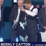 Berkly Catton (Canadian) - 8th Overall Draft Pick 2024 by the Seattle Kraken