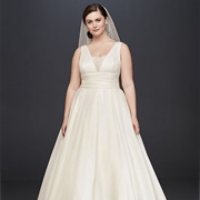 V-Neck With Under Layer (Wedding Gown)