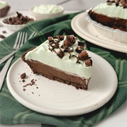 Chocolate Mint Custard Pie