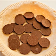 Pie With Chocolate Coins