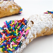 Rainbow Sprinkle Cannoli