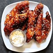 Smoky Bacon Sauce Chicken Strips