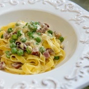 Fettuccine Alla Papalina (Vatican City)