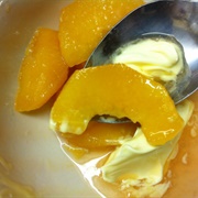 Tinned Fruit With Clotted Cream