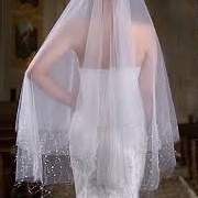 Veil With Dangling Crystals