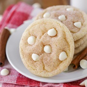 White Chocolate Chip Snickerdoodles