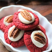 Red Velvet Pecan Cookie