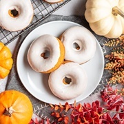 Vanilla Iced Pumpkin Donut