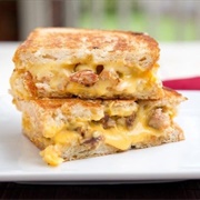 Sausage Cheddar Toastie