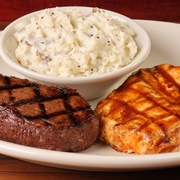 Grilled BBQ Chicken &amp; Sirloin 6Oz