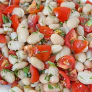 Navy Bean , Tomato, and Red Onion Salad