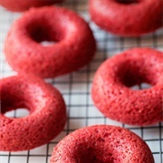 Red Velvet Cake Donut Dough