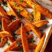 Curry Sweet Potato Wedges