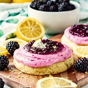 Lemon Blackberry Bark Cookie