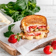 Grilled Cheese With Strawberry Vinaigrette