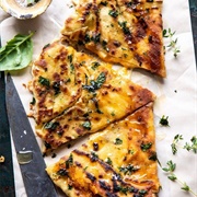 Marble Cheddar, Coleslaw, and Maple Naan Grilled Cheese