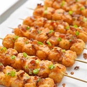 Cheese Tater Tot Kebabs