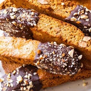 Chocolate-Dipped Almond Biscotti