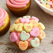 Candy Heart Cupcake