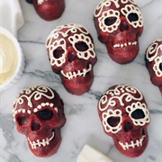 Red Velvet Skull Donut