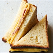 Ham and Marble Cheddar Sandwich