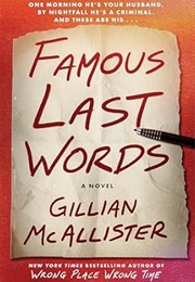 Famous Last Words (Gillian McAllister)