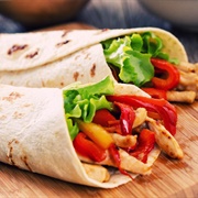 Chicken and Red Pepper Wrap