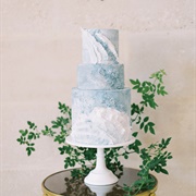 Watercolor Painted Cake