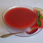 Watermelon and Strawberry Soup