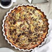 Mushroom &amp; Cheddar Cheese Quiche