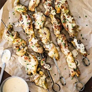 Alabama White Sauce Chicken Strips With Parmesan Wings (Albino Brood)