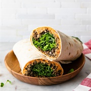 Hummus and Spinach Wrap