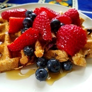 Strawberry Blueberry Waffle