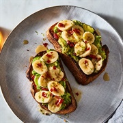 Avocado Toast With Banana Ketchup