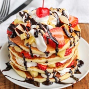 Banana Split Pancakes