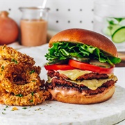 Spicy Onion Ring Burger