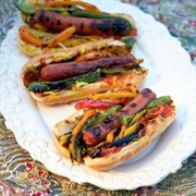 Fajita Hot Dog