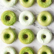 Green Marble Iced Donut (Festive Swirl Iced Donut)