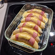 Ham Banana Rolls