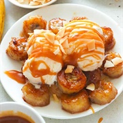 Fried Bananas With Orange Cream