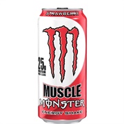 Muscle Monster Strawberry Energy Shake 15Oz (2015) USA