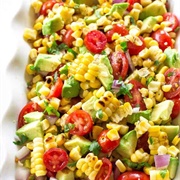 Corn and Tomato Sauce Salad