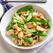 Sesame Chicken and Snow Pea