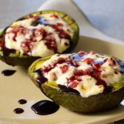 Marble Cheddar Baked Avocado