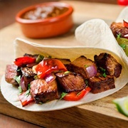 Beef and Bell Pepper Taco