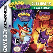 2 Games in 1: Crash &amp; Spyro Super Pack: Crash Bandicoot Purple: Ripto&#39;s Rampage &amp; Spyro Orange: The