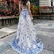 Single-Color Floral Wedding Dress